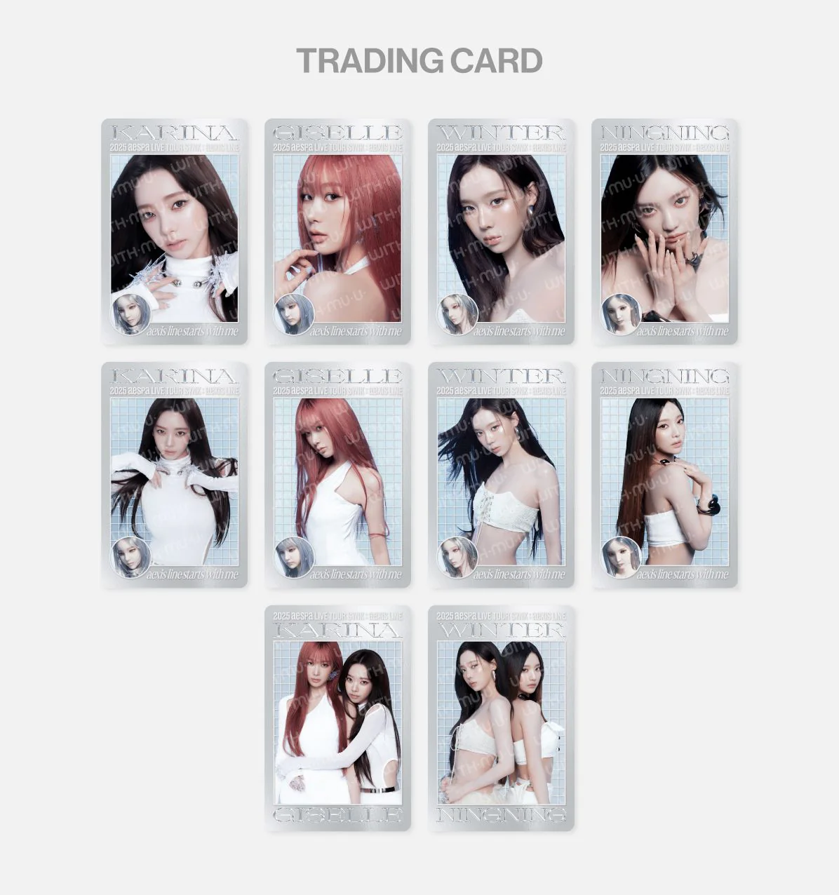 AESPA - RANDOM TRADING CARD SET (2025 LIVE TOUR 'SYNK : AEXIS LINE' OFFICIAL MD) - Image 6