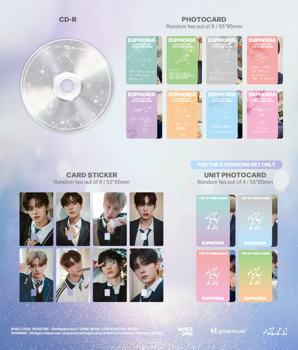 ALPHA DRIVE ONE - EUPHORIA (JEWEL CASE VER.) + Apple Music Photocard - Image 5