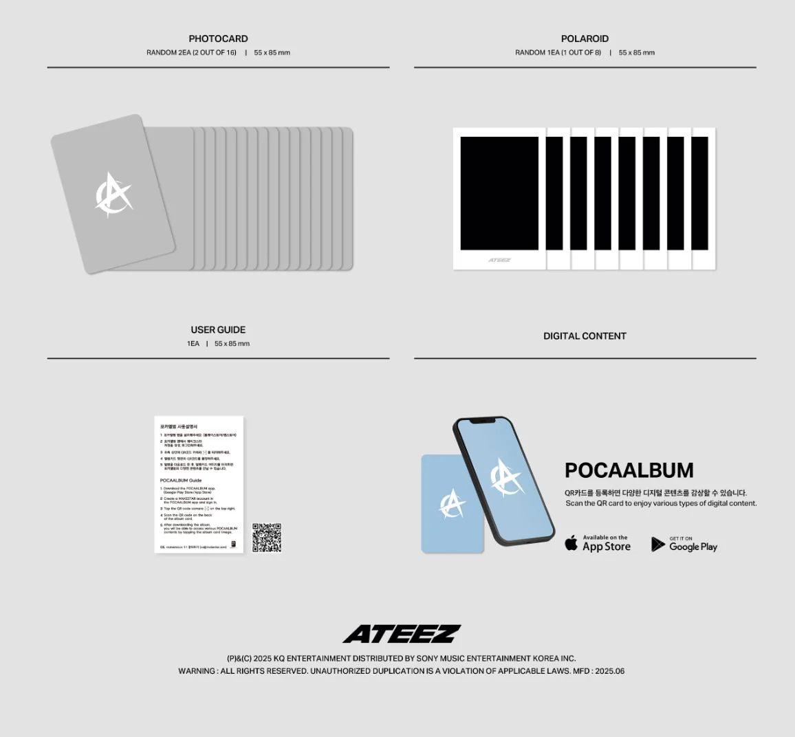 ATEEZ - GOLDEN HOUR : PART.3 (POCA ALBUM VER.) + Soundwave Photocard - Image 6