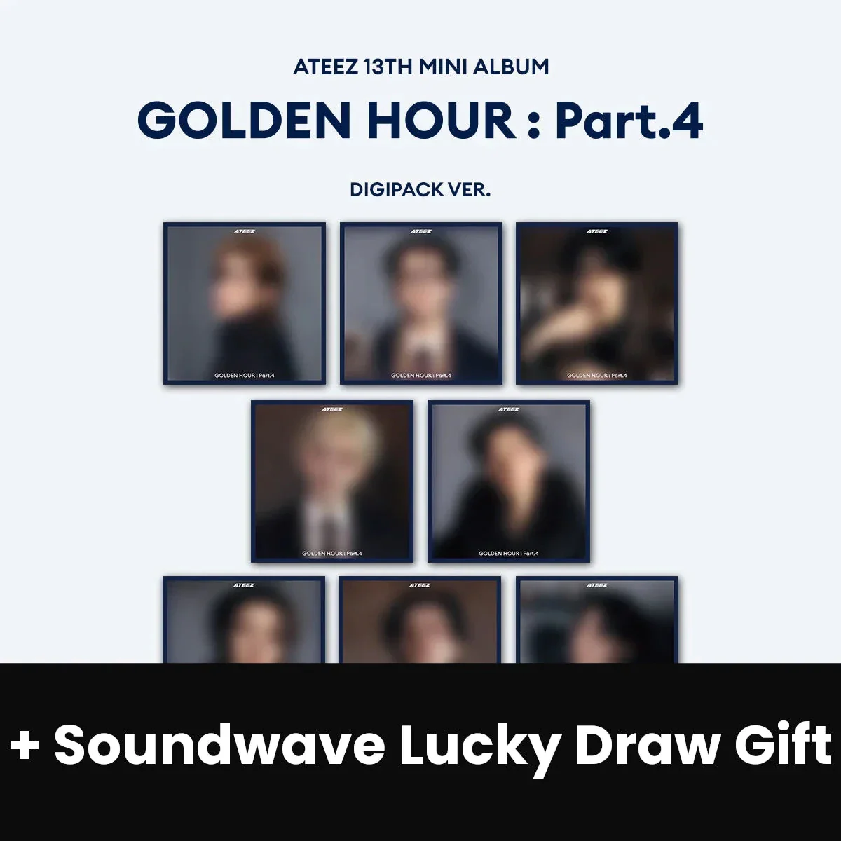 ATEEZ - GOLDEN HOUR : PART.4 (DIGIPACK VER.) + Soundwave Lucky Draw Gift