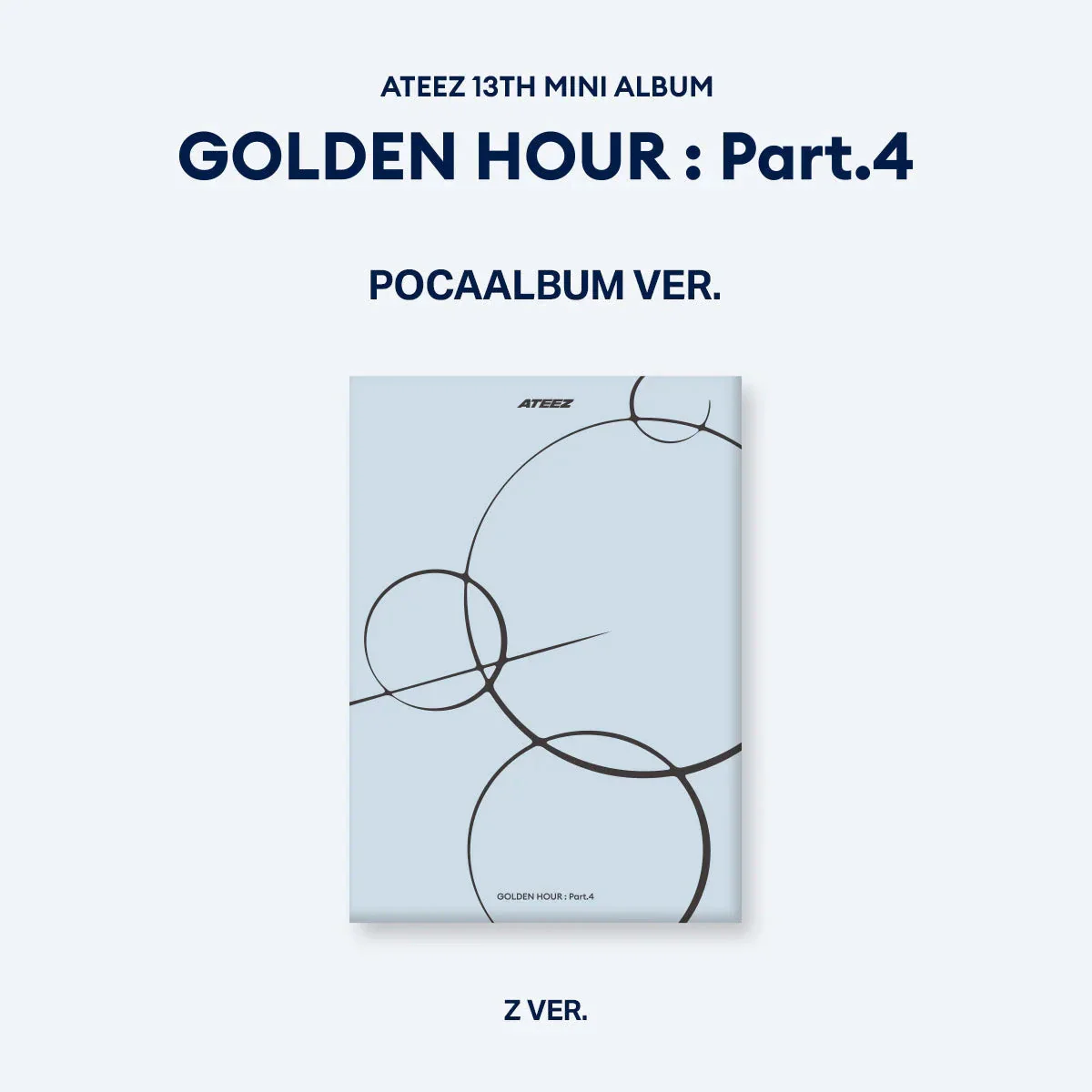 ATEEZ - GOLDEN HOUR : PART.4 (POCA ALBUM) + Makestar Fan Sign Gift - Image 5