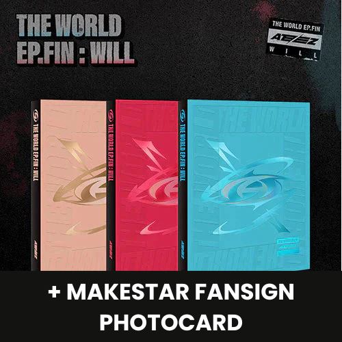 ATEEZ - THE WORLD EP.FIN : WILL (2ND FULL ALBUM) + Makestar Fansign Photocard