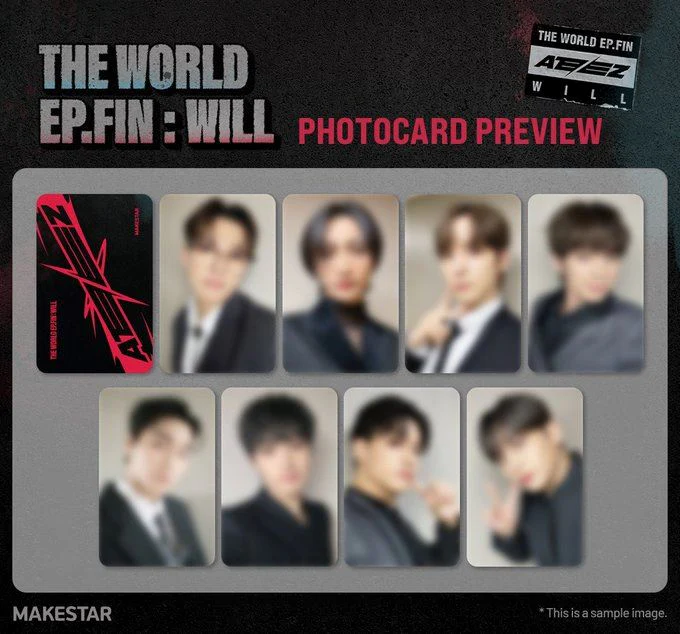 ATEEZ - THE WORLD EP.FIN : WILL (2ND FULL ALBUM) + Makestar Fansign Photocard - Image 2