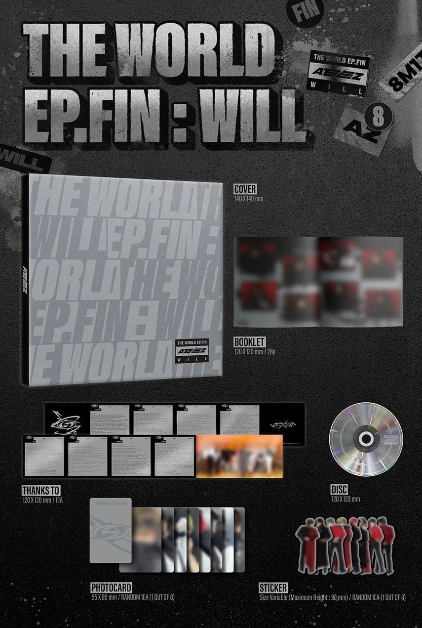 ATEEZ - THE WORLD EP.FIN : WILL (DIGIPAK) EUROPE HELLO82 EXCLUSIVE - Image 2