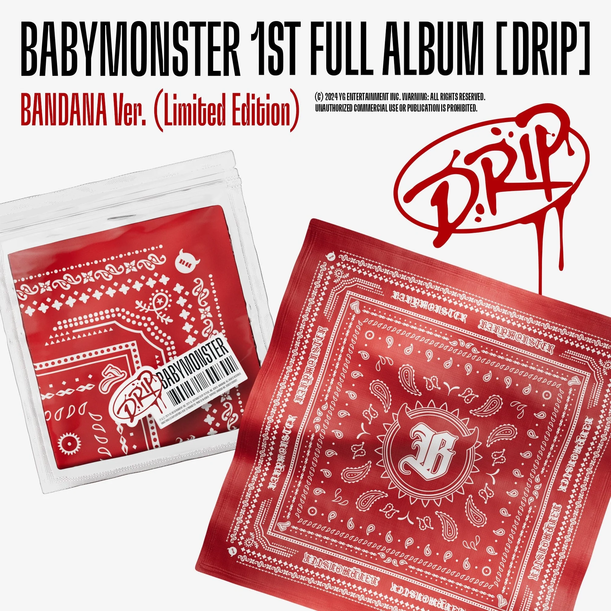 BABYMONSTER - DRIP (BANDANA VER.) (LIMITED EDITION)
