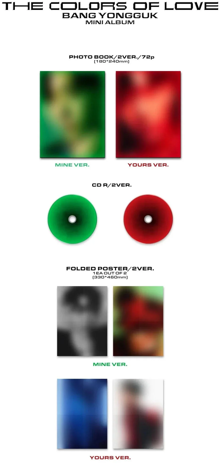 BANG YONGGUK - THE COLORS OF LOVE (2nd Mini Album) - Image 2