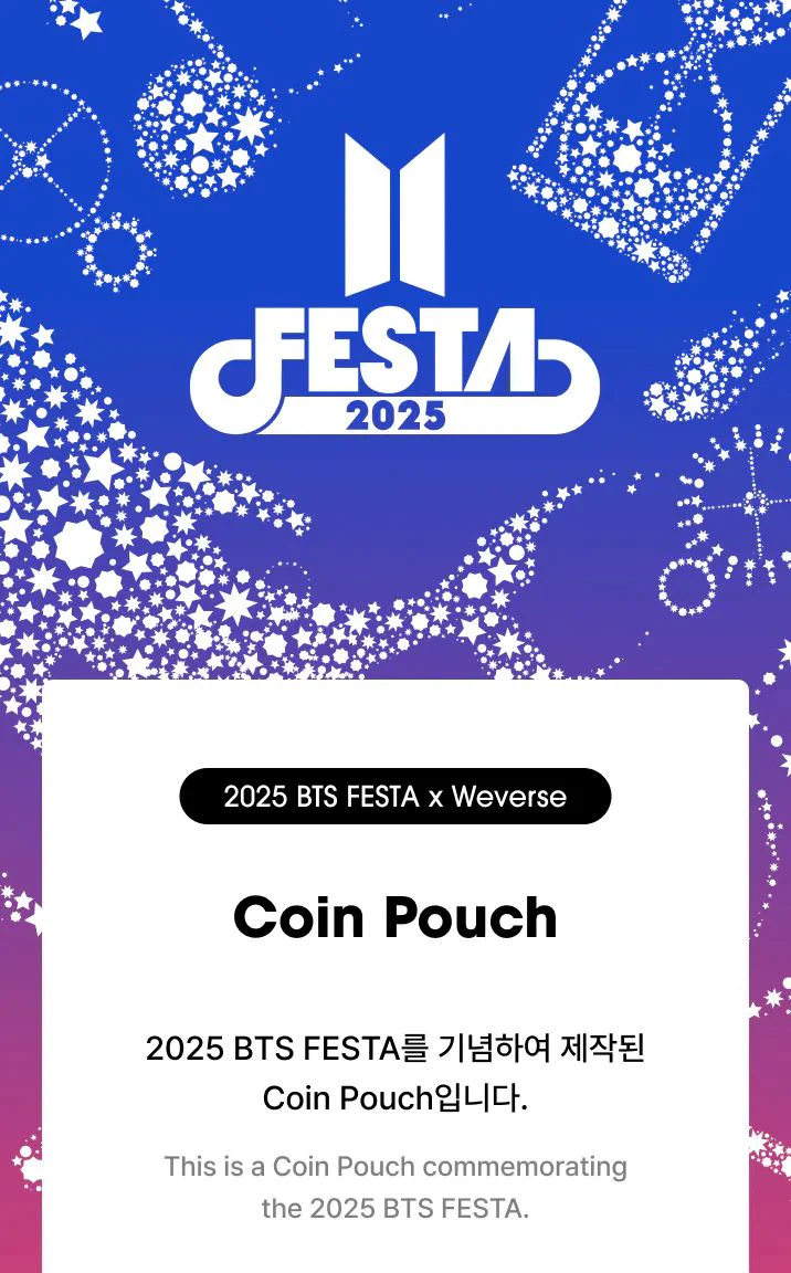 BTS - 2025 FESTA X WEVERSE OFFICIAL MD - Image 5