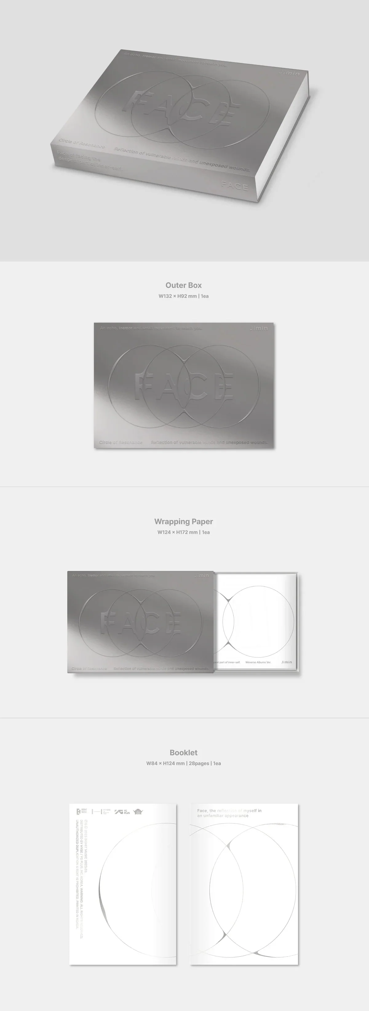 BTS JIMIN - FACE (1ST SOLO ALBUM) WEVERSE GIFT VER. - Image 8