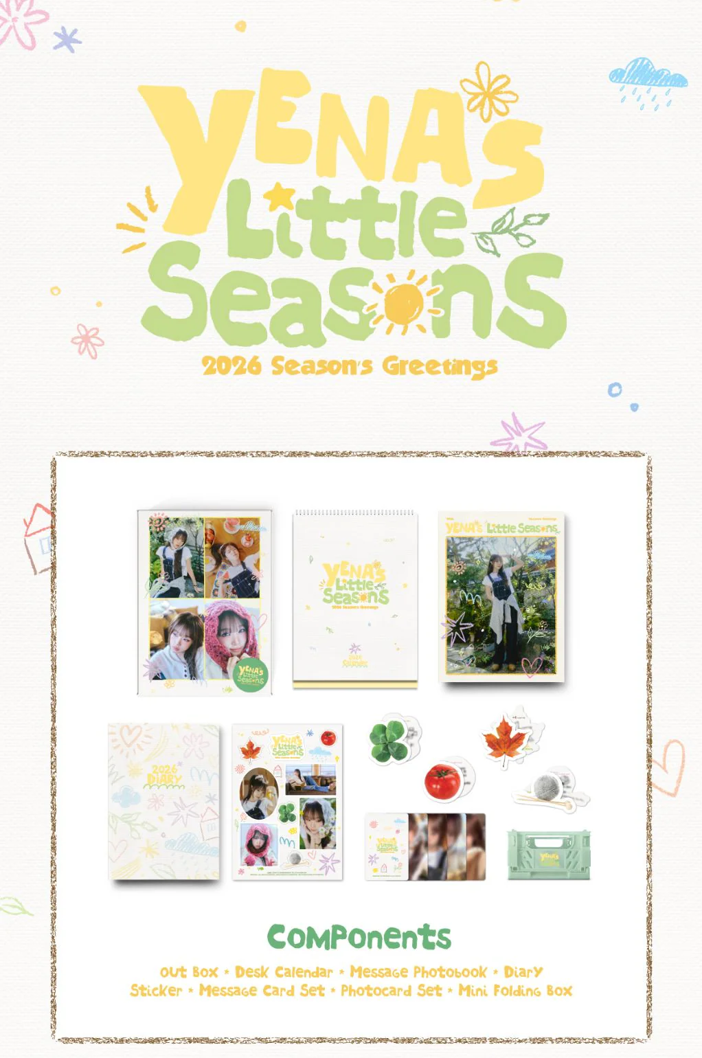 CHOI YENA - 2026 SEASON'S GREETINGS (YENA’S LITTLE SEASONS) + Extra Photocard - Image 3