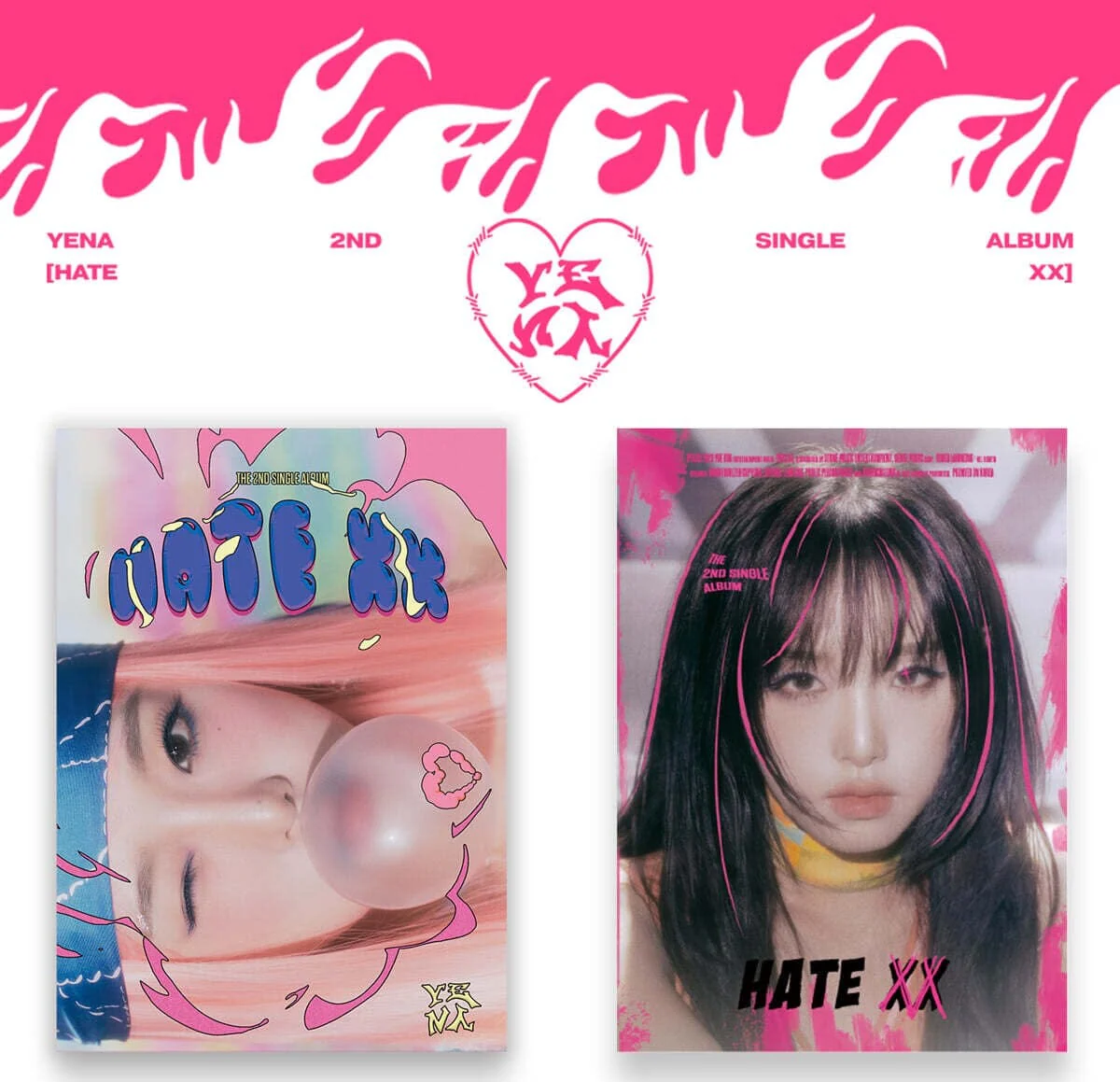 CHOI YENA - HATE XX (2ND SINGLE ALBUM)