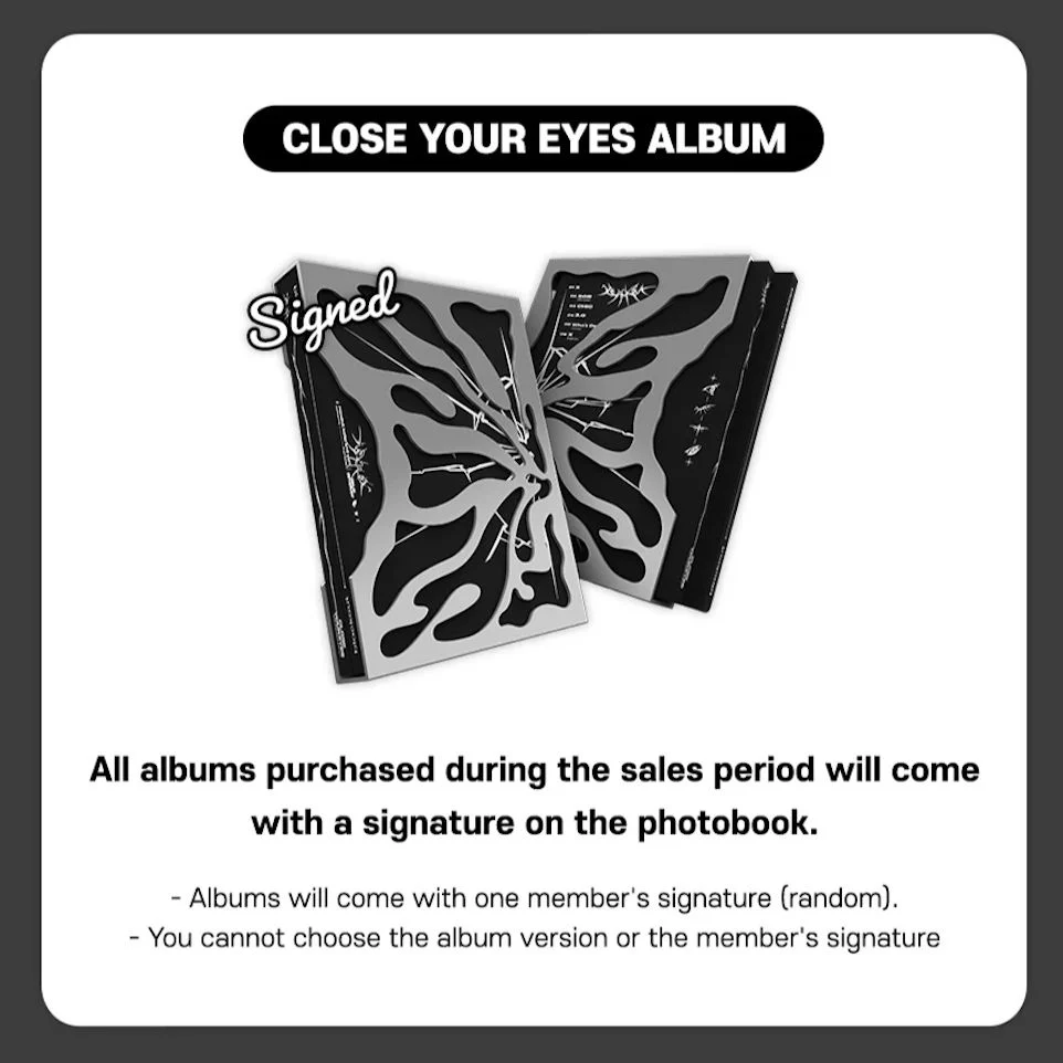 CLOSE YOUR EYES - BLACKOUT (BLACKOUT VER.) SIGNED - Image 2