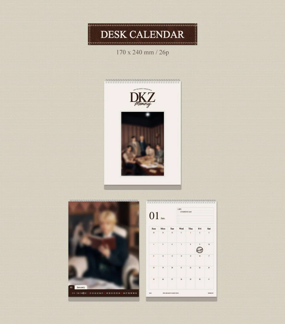 DKZ - 2026 SEASON'S GREETINGS (DKZ : MEMORY) + Extra Photocard - Image 4