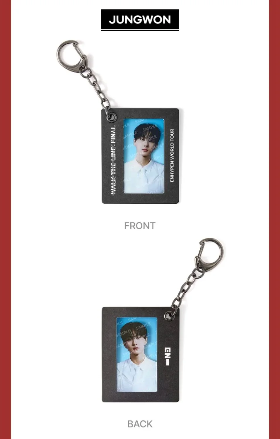 ENHYPEN - FILM FRAME KEYRING (WALK THE LINE : FINAL WORLD TOUR OFFICIAL MD) - Image 4