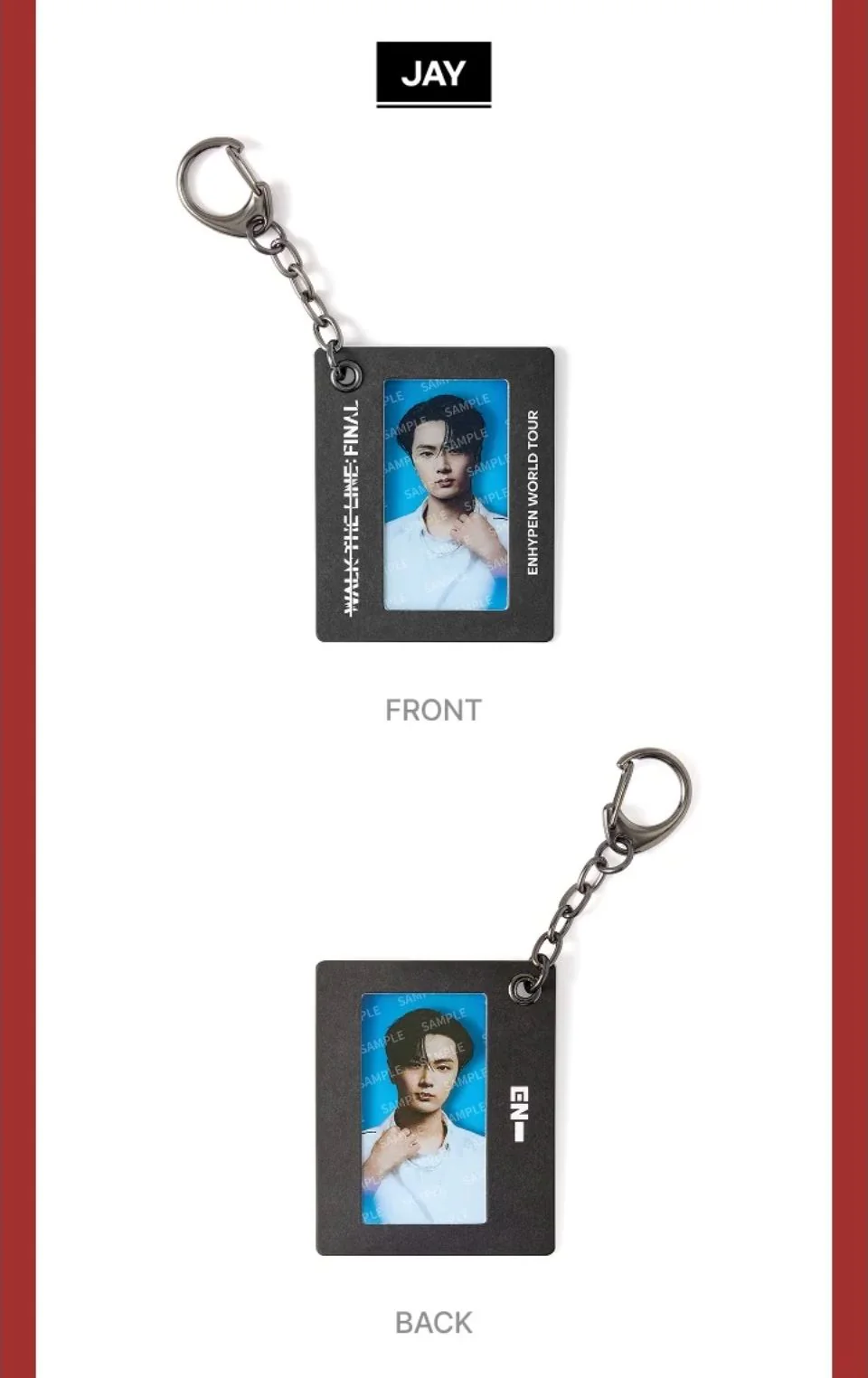 ENHYPEN - FILM FRAME KEYRING (WALK THE LINE : FINAL WORLD TOUR OFFICIAL MD) - Image 6
