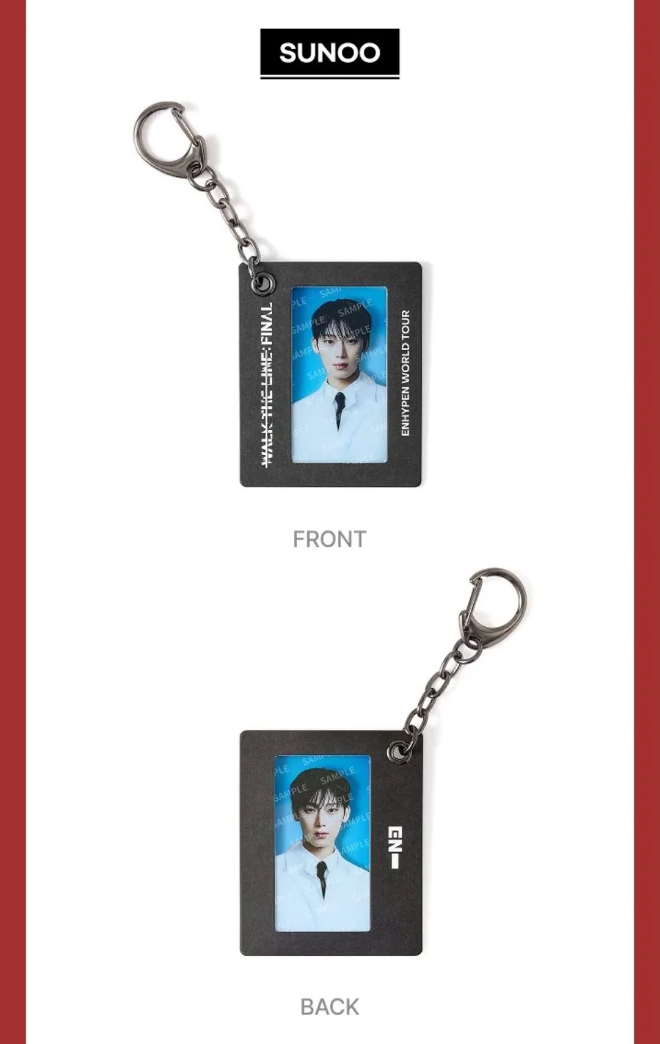 ENHYPEN - FILM FRAME KEYRING (WALK THE LINE : FINAL WORLD TOUR OFFICIAL MD) - Image 9