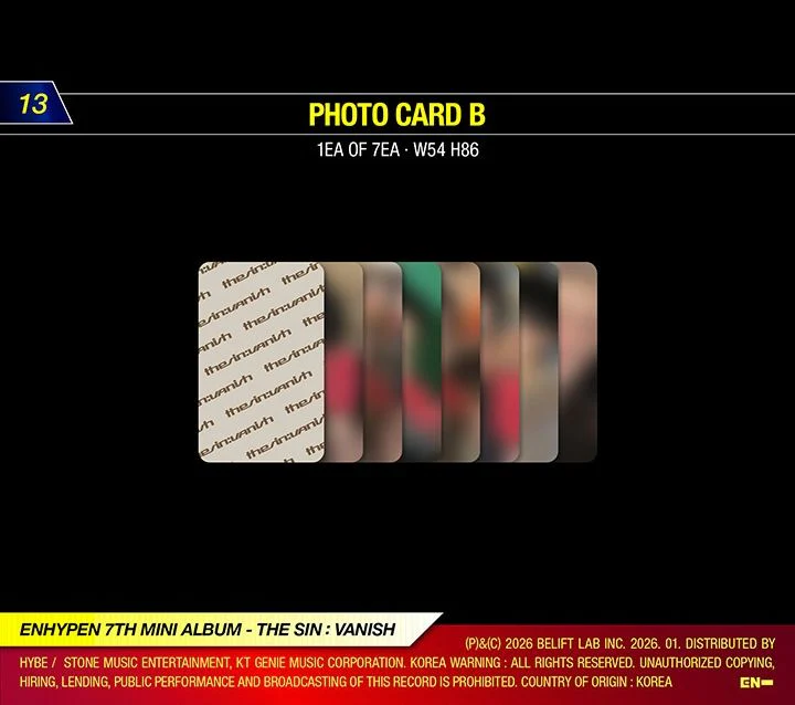 ENHYPEN - THE SIN: VANISH + ALADIN Gift - Image 17
