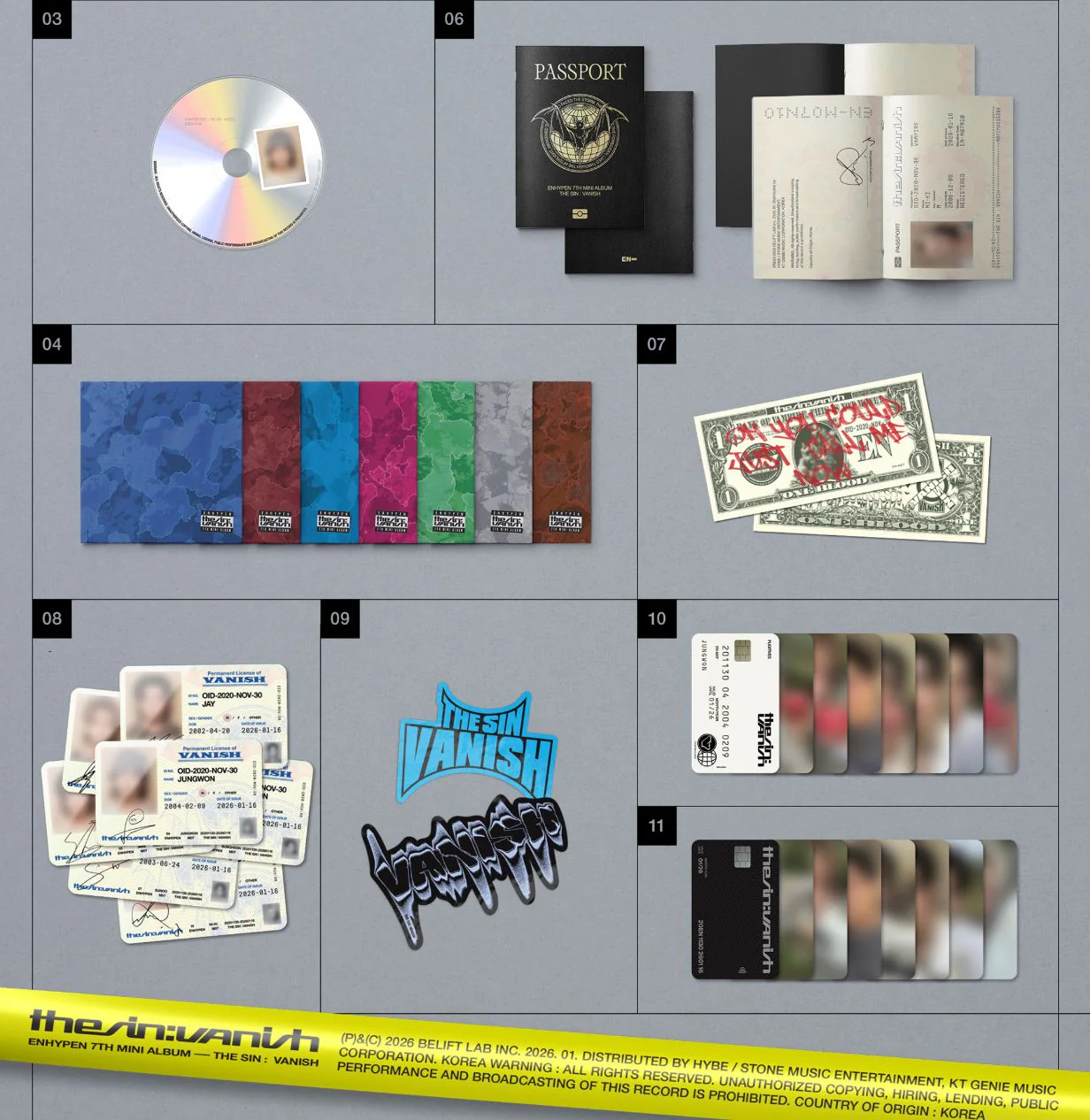 ENHYPEN - THE SIN: VANISH (FUGITIVES VER.) + ALADIN Gift - Image 4