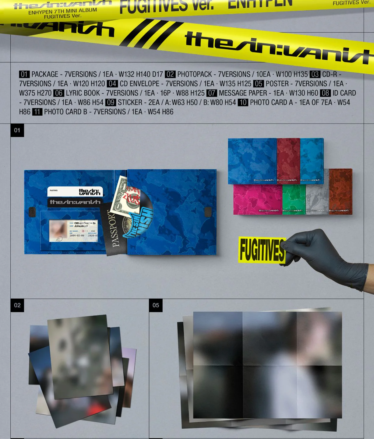 ENHYPEN - THE SIN: VANISH (FUGITIVES VER.) + Musicplant Gift - Image 3