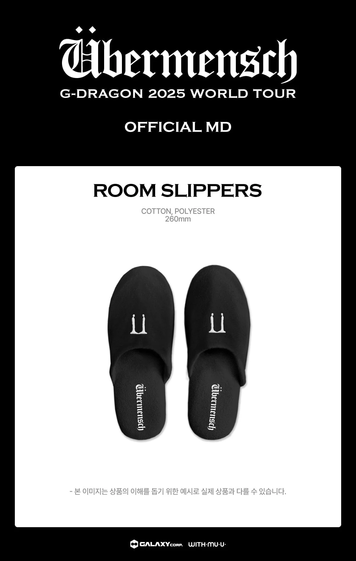 G-DRAGON - SOCKS & SLIPPERS (2025 WORLD TOUR 'ÜBERMENSCH' OFFICIAL MD) - Image 5