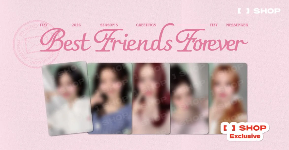 ITZY - 2026 SEASON'S GREETINGS (BEST FRIENDS FOREVER) + FANS SHOP Photocard Set - Image 2