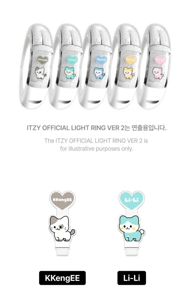 ITZY - LIGHT RING V2 TWINZY CUSTOM PICK BABY VER. (ON AIR MD) - Image 2