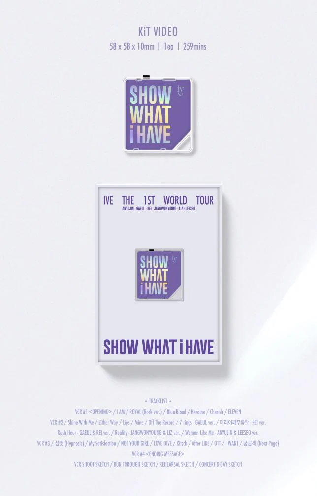 IVE - THE 1ST WORLD TOUR 'SHOW WHAT I HAVE' (DVD/ BLU-RAY/ KIT) + Starship Photocard - Image 21