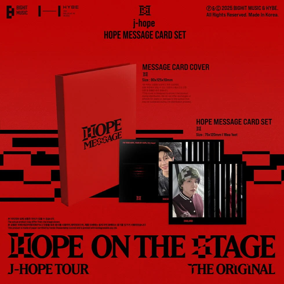 J-HOPE - HOPE MESSAGE CARD SET - Image 2
