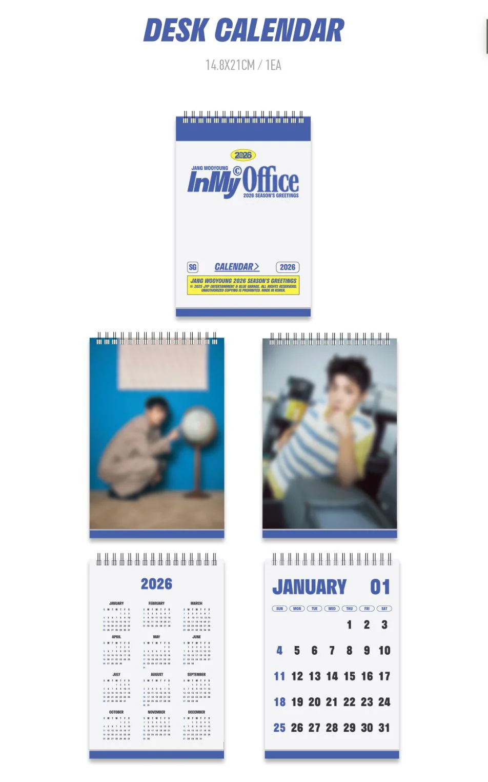 JANG WOOYOUNG (2PM) - 2026 SEASON'S GREETINGS (IN MY OFFICE) + Special Photocard - Image 4