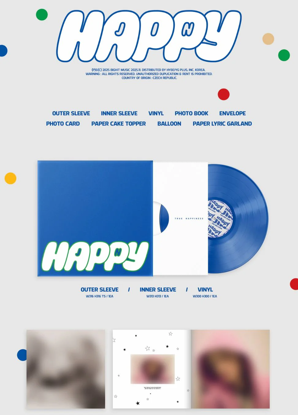 JIN (BTS) - HAPPY (LP VER.) - Image 2