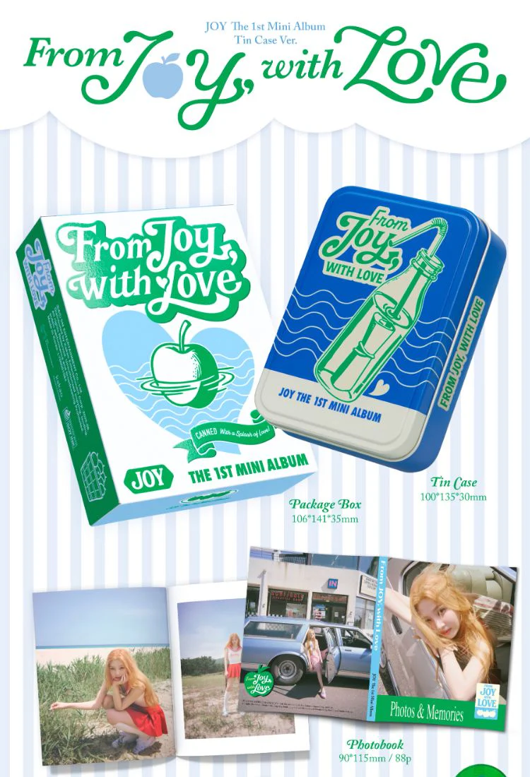 JOY (RED VELVET) - FROM JOY, WITH LOVE (TIN CASE VER.) (SMART ALBUM) - Image 2