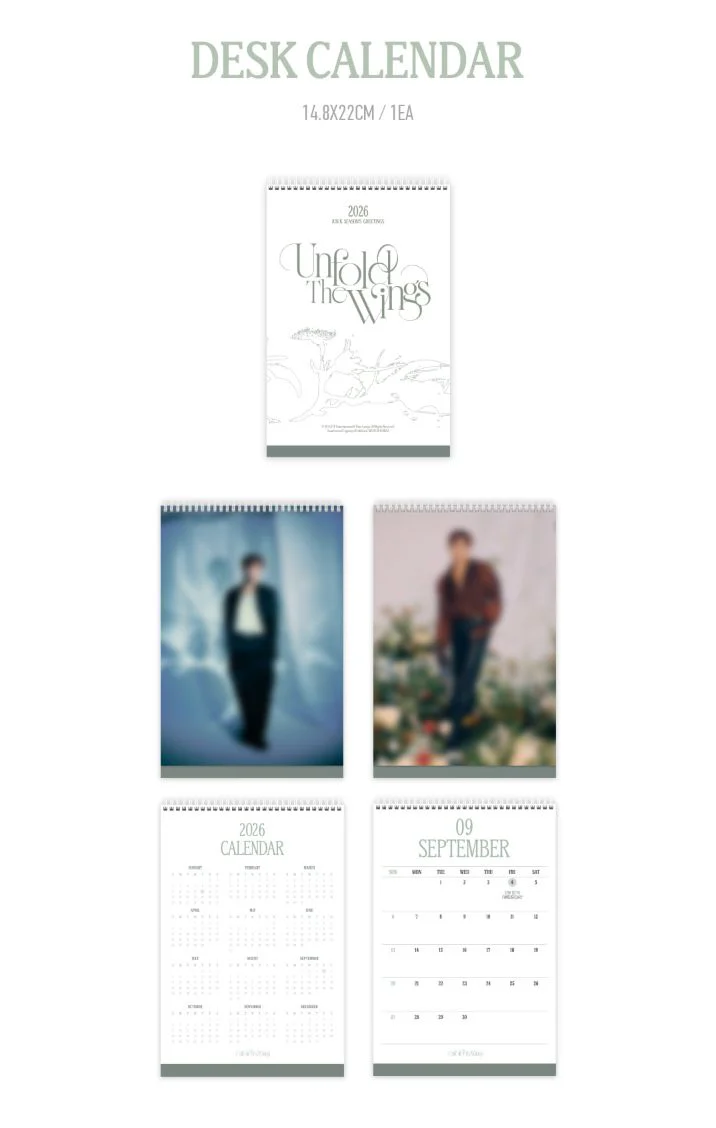 JUN.K (2PM) - 2026 SEASON'S GREETINGS (UNFOLD THE WINGS) + Special Photocard - Image 4