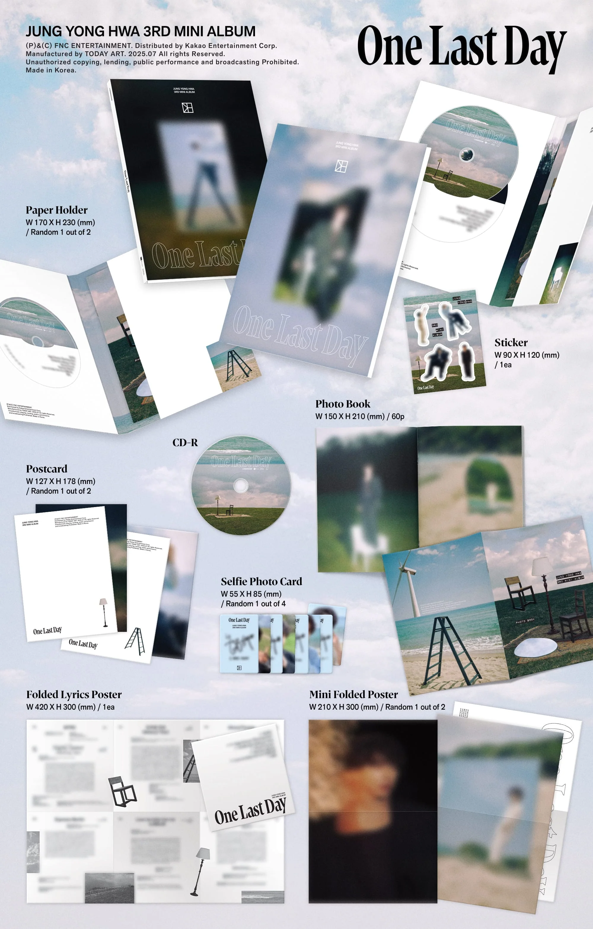 JUNG YONG HWA (CNBLUE) - ONE LAST DAY (PHOTO BOOK VER.) - Image 2