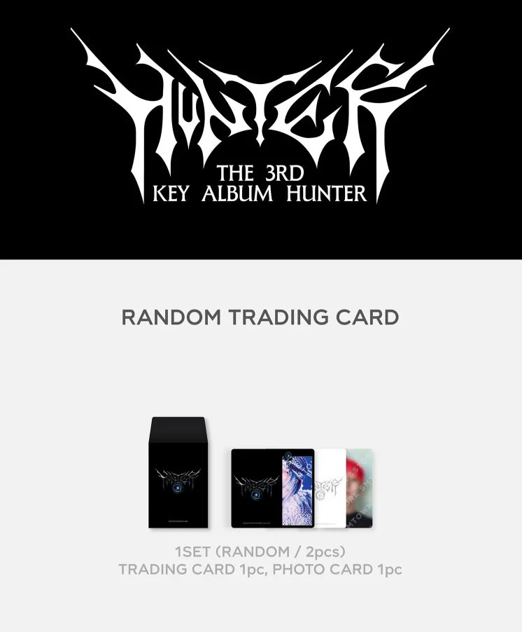 KEY (SHINEE) - RANDOM TRADING CARD (HUNTER THE 3RD ALBUM OFFICIAL MD) - Image 2