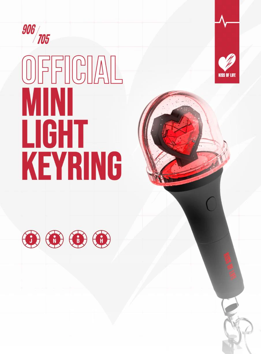 KISS OF LIFE - OFFICIAL MINI LIGHT KEYRING - Image 2