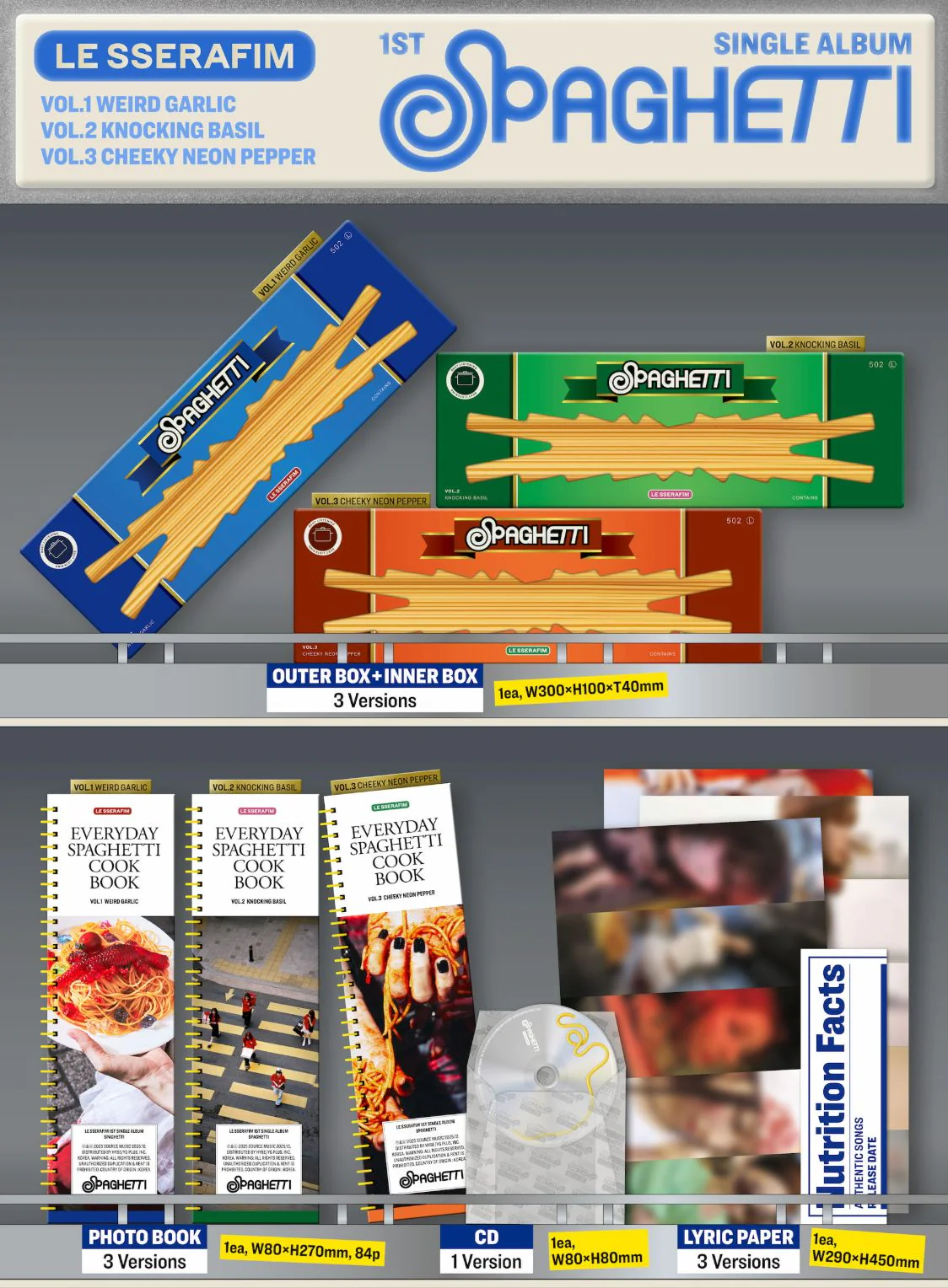 LE SSERAFIM - SPAGHETTI + Weverse Gift - Image 3