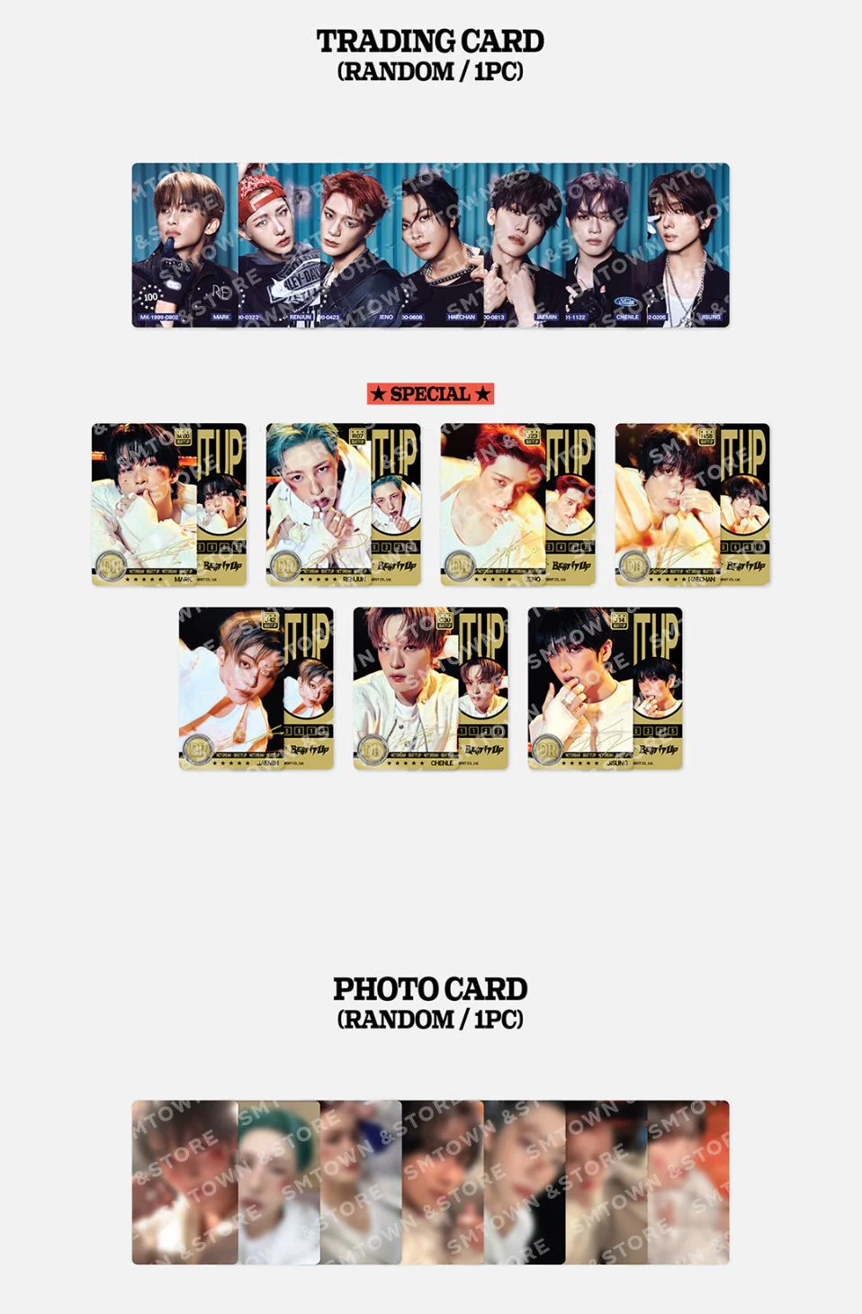 NCT DREAM - RANDOM TRADING CARD SET (6TH MINI ALBUM 'BEAT IT UP' MD) - Image 3