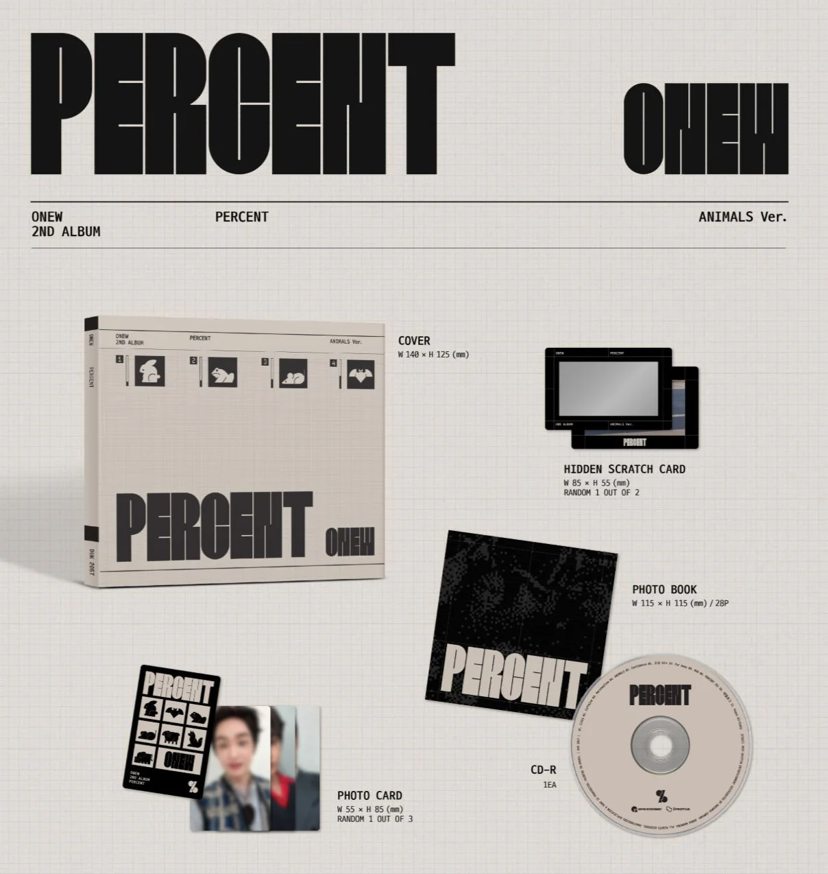 ONEW (SHINEE) - PERCENT (DIGIPACK VER.) - Image 2