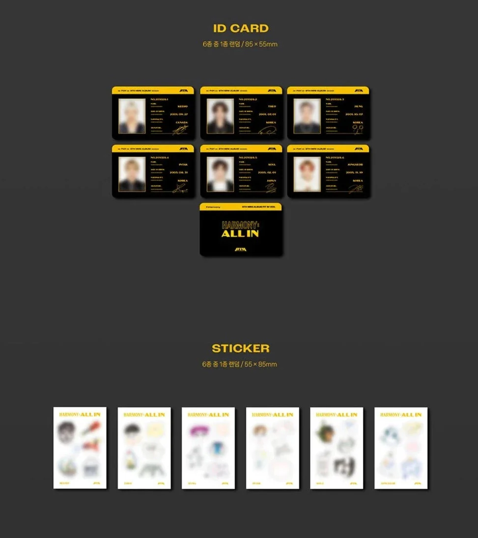 P1HARMONY - HARMONY : ALL IN (FIT IN VER.) - Image 4