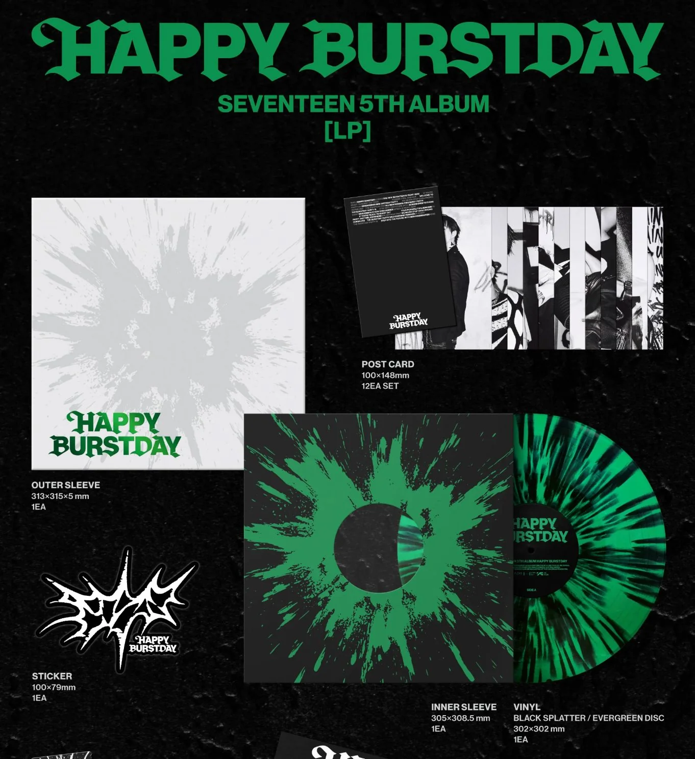 SEVENTEEN - HAPPY BURSTDAY (LP VER.) - Image 2