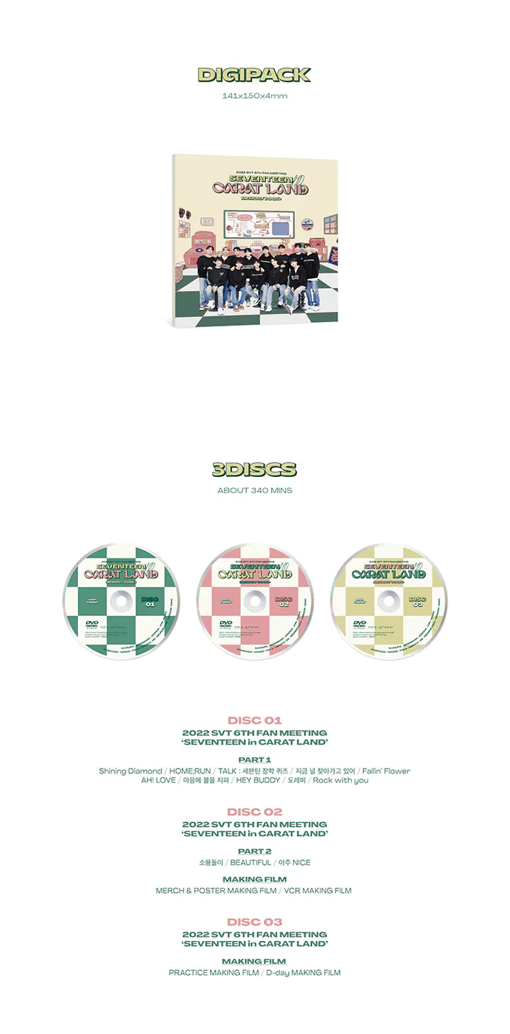 SEVENTEEN - SEVENTEEN IN CARAT LAND MEMORY BOOK + DVD - Image 4