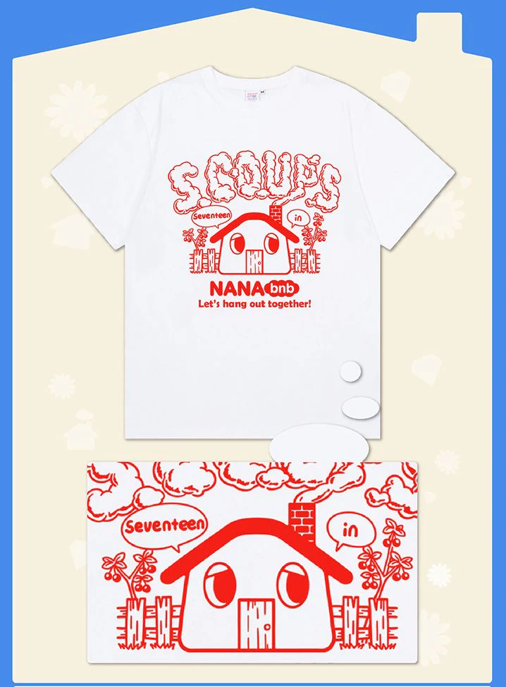SEVENTEEN - T-SHIRT ('NANA BNB WITH SEVENTEEN' OFFICIAL MD) - Image 4