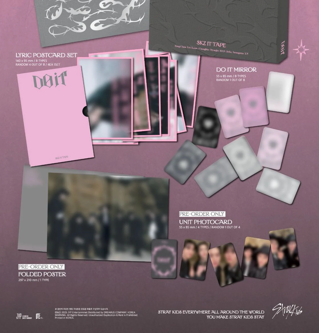 STRAY KIDS - DO IT (DO VER.) (LIMITED) + FANS SHOP Photocard - Image 4