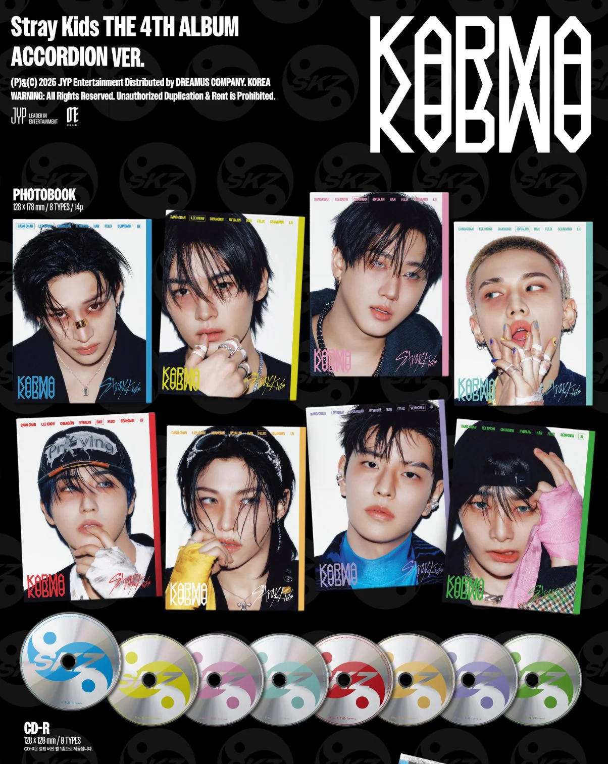 STRAY KIDS - KARMA (ACCORDION VER.) + Makestar Photocard - Image 3