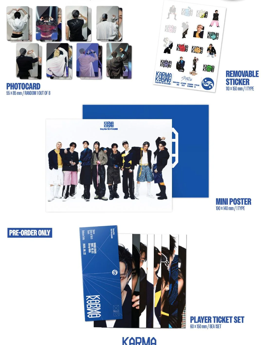STRAY KIDS - KARMA + Makestar Photocard - Image 4