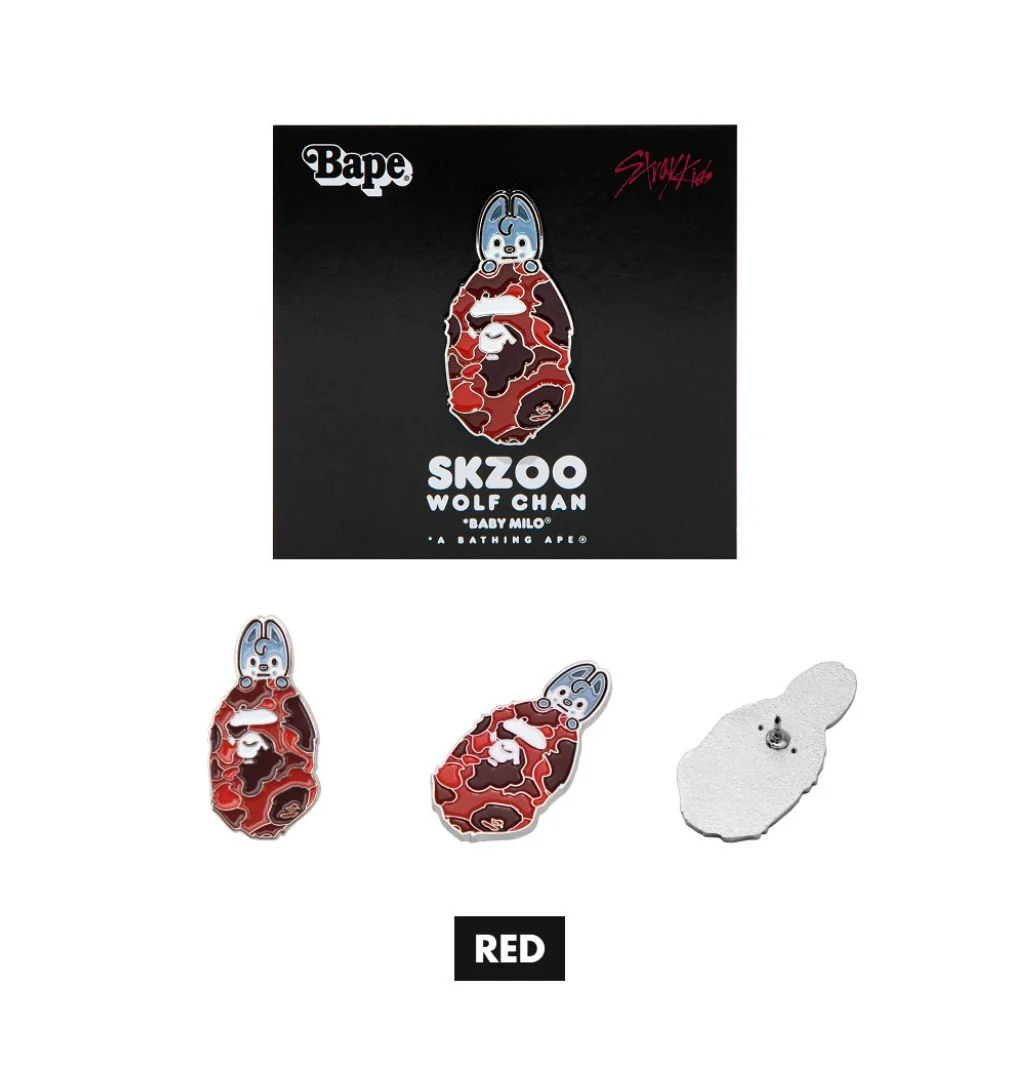 STRAY KIDS - SCRUNCHIES & METAL PINS (BAPE X STRAY KIDS MD) - Image 5