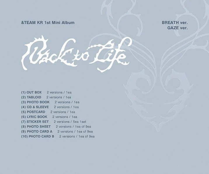 &TEAM - BACK TO LIFE (1ST KOREAN MINI ALBUM) - Image 2