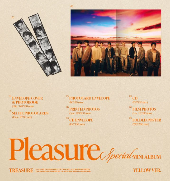 TREASURE - PLEASURE (YELLOW VER. / GREEN VER.) - Image 4