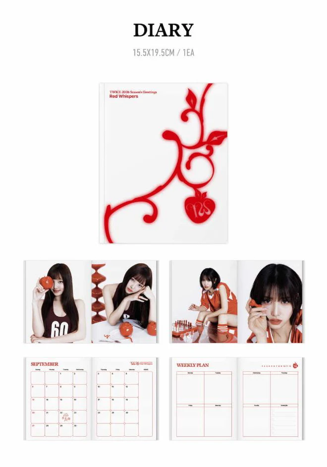TWICE - 2026 SEASON'S GREETINGS (RED WHISPERS) + Special Photocard Set - Image 5