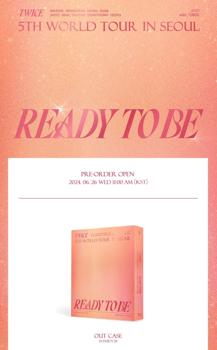 TWICE - 5TH WORLD TOUR IN SEOUL 'READY TO BE' (DVD & BLU-RAY) - Image 8
