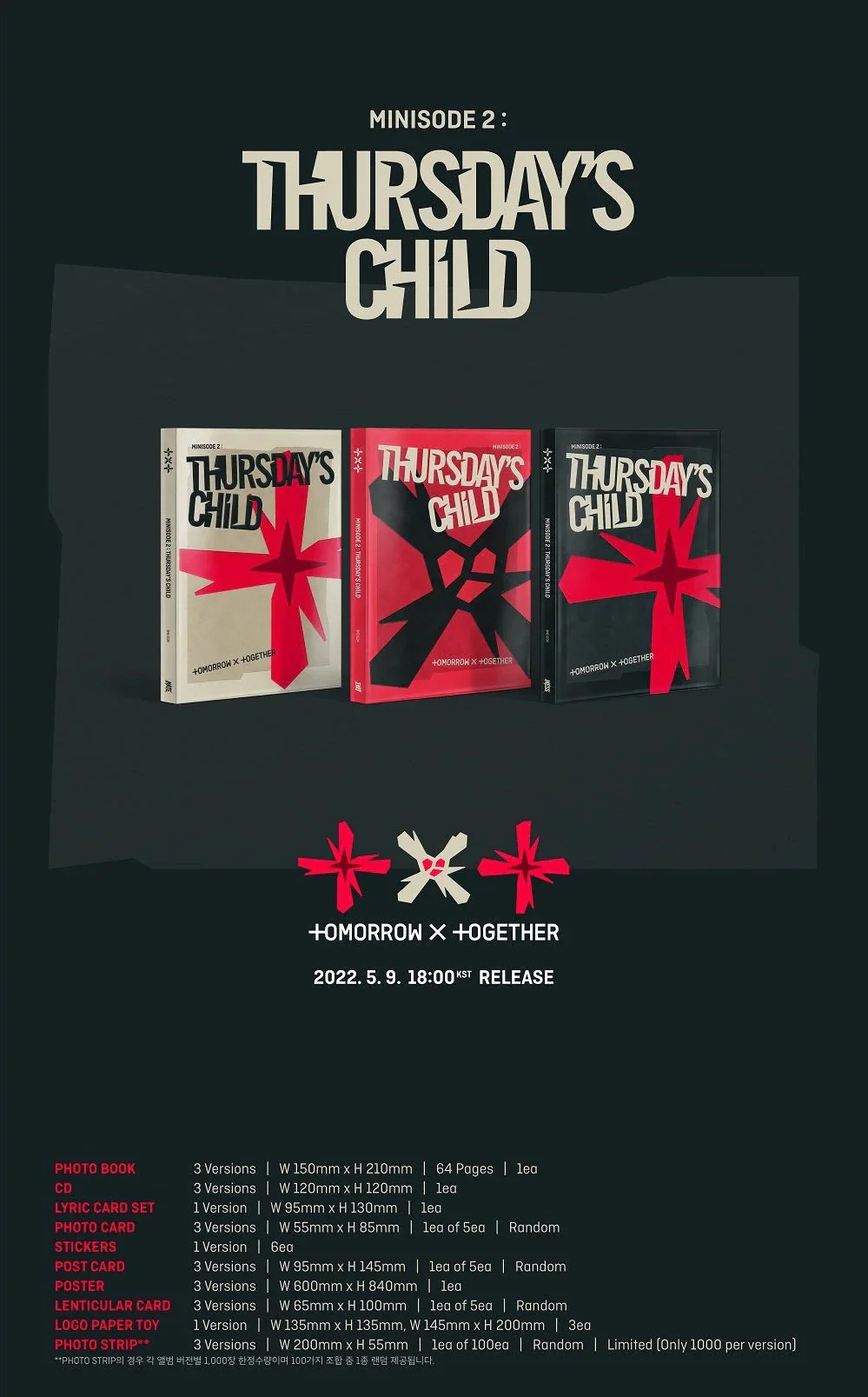 TXT - MINISODE 2: THURSDAY'S CHILD (4TH MINI ALBUM) - Image 2